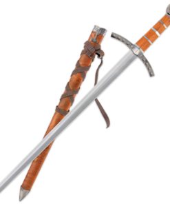 Alternative view of Middle Ages Broad Sword & Matching Scabbard Wood