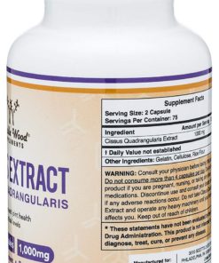 Cissus Quadrangularis Super Extract, 150 Capsules, Made in The USA, Dietary Supplement for Joint and Tendon Pain, 1000mg Serving Size 14 71vbzAWI5gL