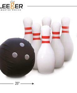 Kleeger Giant Bowling Game Set: Inflatable Bowling Ball and Pins - Outdoor & Indoor Fun For Children And Adults - Includes Air Pump 7 71vkhhtwhUL