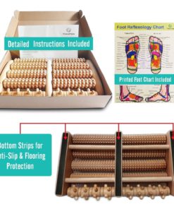 TheraFlow Dual Foot Massager Roller (Large). Relieve Plantar Fasciitis, Stress, Heel, Arch Pain - The Original - Shiatsu Acupressure Relaxation. Full Instructions/Reflexology... 11 71waAGsYZDL