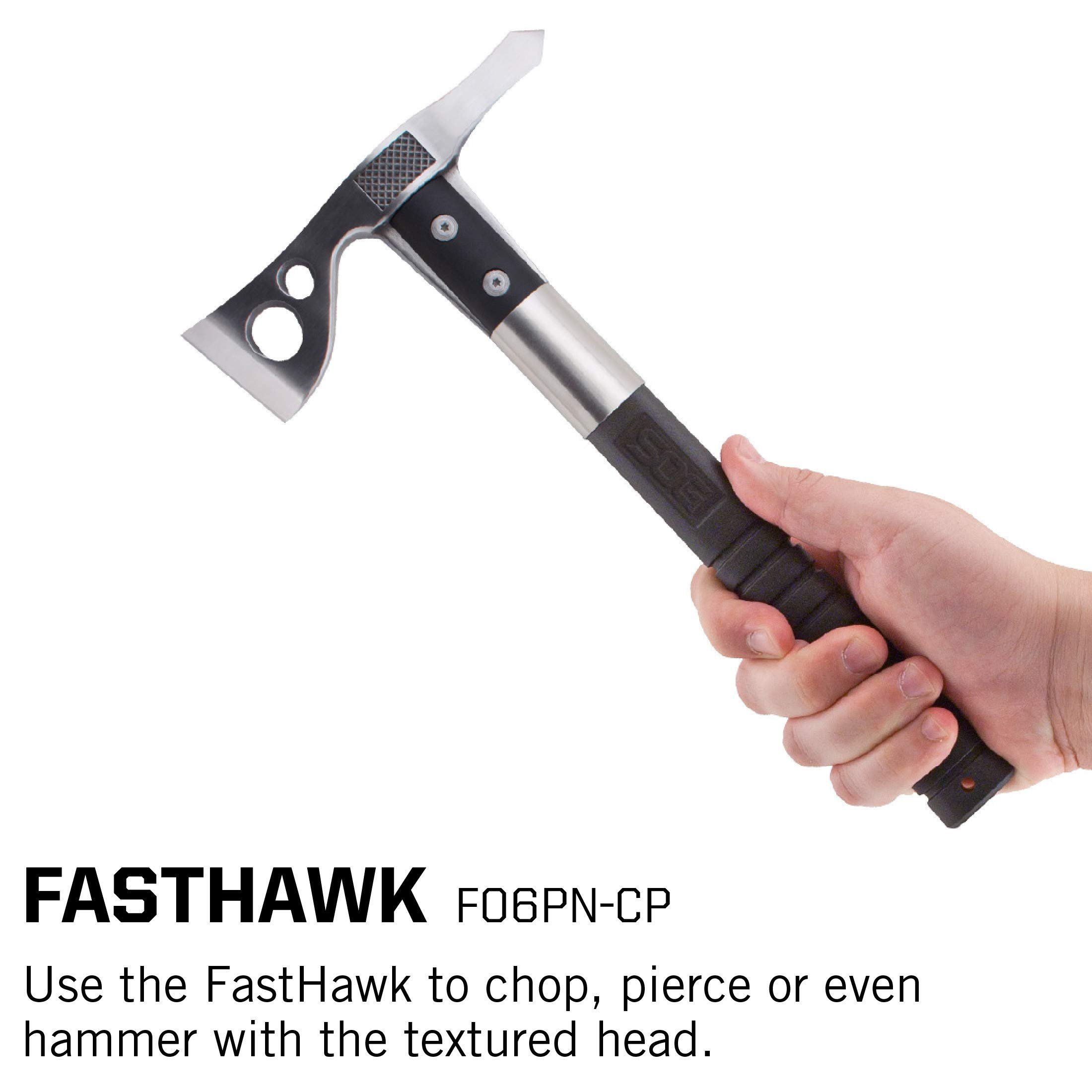 SOG Tomahawk - FastHawk Tactical Tomahawk Axe with Sheath with 2 Inch Survival Axe and Throwing Axe Blade for a Light Tomahawk (F06PN-CP) - $39.95