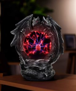 ANQIA Plasma Ball Lamp Touch Sensitive,Party Magical Electrostatic Red Color Crystal Ball for Christmas (Evil Dragon) Evil Dragon 12 71xVlv5oFYL