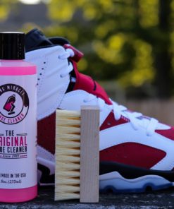 Pink Miracle Shoe Cleaner Kit 8 Oz. Bottle Fabric Cleaner for Leather, Whites, and Nubuck Sneakers 6 810rLNbamXL
