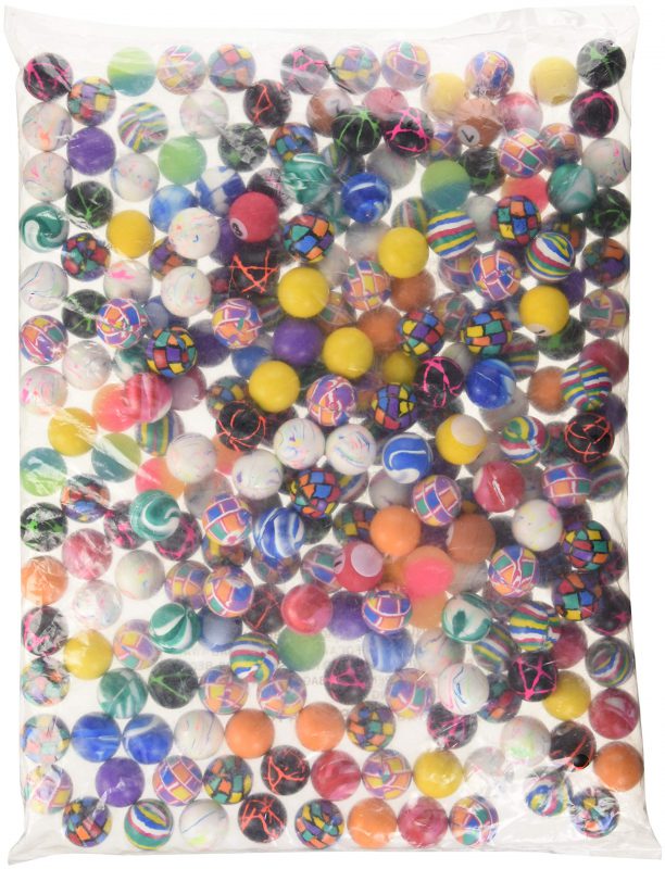 Rhode Island Novelty Assorted Super Bouncy Balls (250 Count), 27mm