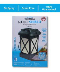 Thermacell Cambridge Mosquito Repellent Patio Shield Lantern; 15-Foot Zone of Protection Effectively Repels Mosquitoes; Functions as Lantern and/or Repellent; Ideal for The Deck, Patio or Back Yard 6.3x5.5x10.5 12 811af4rxMOL