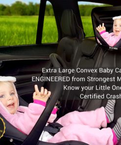 COZY GREENS Baby Car Mirror - Most Stable - View Infant in Rear Facing Seat - 100% Lifetime Satisfaction Guarantee - Safety Crash Tested & Shatterproof - Back Seat Backseat Crystal Clear View 10 812WAuJxHyL