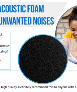 Professional Foam Windscreen for Blue Yeti - Covers Other Large Microphones, such as MXL, Audio Technica and Many More - Quality Sponge Material Makes This The Perfect Pop Filter for your Mic - Black 10 814Ba65BytL