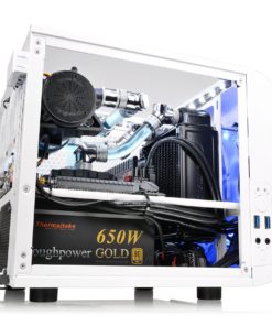 Thermaltake Core V1 Snow Edition SPCC Mini ITX Cube Computer Chassis CA-1B8-00S6WN-01 V1 Cube Snow 22 814upvgEfrL