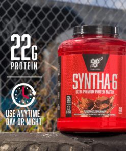 BSN SYNTHA-6 Whey Protein Powder, Micellar Casein, Milk Protein Isolate, Chocolate Milkshake, 48 Servings (Packaging May Vary) 14 815TaifFp5L