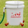 Automatic Chicken Waterer Kit (Bucket NOT Included) - New Version Cups (from Holland) - Auto Float Valve (Made in USA) (4 Cups) 4 Cups 10 818I7Y9UAZL