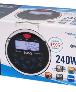 BOSS Audio MGR350B Marine Gauge Receiver - Bluetooth, Digital Media MP3 Player, (No CD Player), USB Port, AM/FM Radio, Weatherproof Round Style 21 81AOda9HkrL