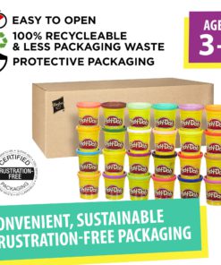 Play-Doh Modeling Compound 24-Pack Case of Colors, Non-Toxic, Multi-Color, 3-Ounce Cans, Ages 2 and up, Multicolor (Amazon Exclusive) 24 Pack 9 81AbOANmFaL