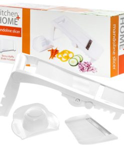 Alternative view of Kitchen + Home Mandoline Slicer - All Purpose Adjustable 5 in 1 Slicer, Julienne Slicer, Waffle Cutter and Safety Holder