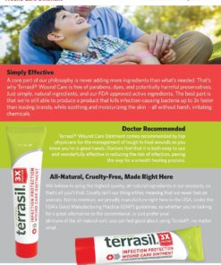Terrasil? Wound Care - 3X Faster Healing, Dr. Recommended, Infection Protection Ointment for bed sores, pressure sores, diabetic wounds, ulcers, cuts, scrapes, and burns (14 gram tube) 14 gram tube 14 81DvS Gw9CL