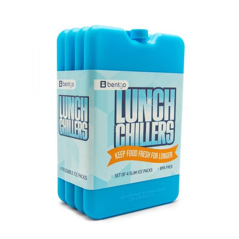 Bentgo Ice Lunch Chillers  Ultra-thin Ice Packs (4 Pack - Blue)