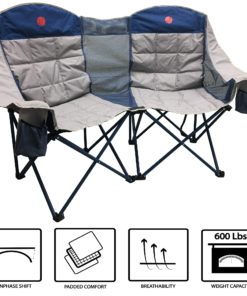 Alternative view of OmniCore Designs MoonPhase Home-Away LoveSeat Heavy Duty Oversized Folding Double Camp Chair Collection (Single, Double, Triple) Double Loveseat