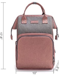 Diaper Bag Backpack Nappy Bag Upsimples Baby Bags for Mom Maternity Diaper Bag with USB Charging Port Stroller Straps Thermal Pockets|Wide Shoulder Straps|Water Resistant |Pink Pink&Gray 13 81KXO2B93pNL
