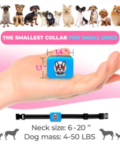 Small Dog Bark Collar Rechargeable - Anti Barking Collar For Small Dogs - Smallest Most Humane Stop Barking Collar - Dog Training No Shock Bark Collar Waterproof - Safe Pet Bark Control Device 9 81L rIdb1kL