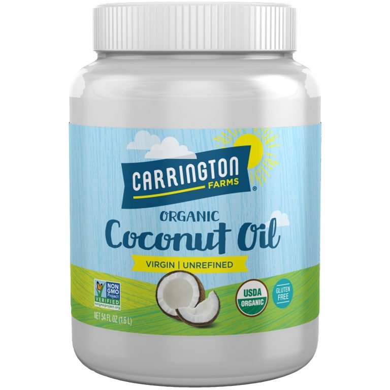 Carrington Farms Gluten Free, Unrefined, Cold Pressed, Virgin Organic Coconut Oil, 54 oz. (Ounce), Coconut Oil For Skin & Hair Care, Cooking, Baking, & Smoothies 54 Ounce (Pack of 1) - $25.95
