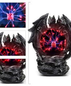 ANQIA Plasma Ball Lamp Touch Sensitive,Party Magical Electrostatic Red Color Crystal Ball for Christmas (Evil Dragon) Evil Dragon 9 81LrJgLBNeL