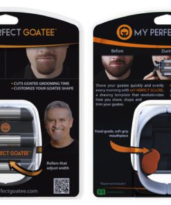 Mens Goatee Shaving Template | Create a Perfectly Shaped Goatee Every Time | Adjustable | Reduces Shaving Time | Shape Van Dyke, Goatee and Circle Beard, by GoateeSaver (Version 1.1) Version 1.1 11 81N813i3MYL