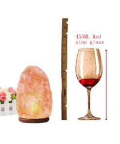 Small Salt Rock Lamp, Amoystone Natural Himalayan Salt Lamps with UL Dimmer Cord & Bulbs, 6-7 inch 3-4lbs Wooden Base Gift Box 9 81OKelmUk3L