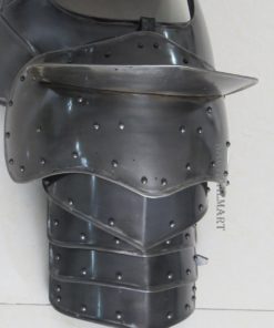 NAUTICALMART Dark Gothic Steel Gorget Neck Armor and Pauldron 7 81OX8616OzL