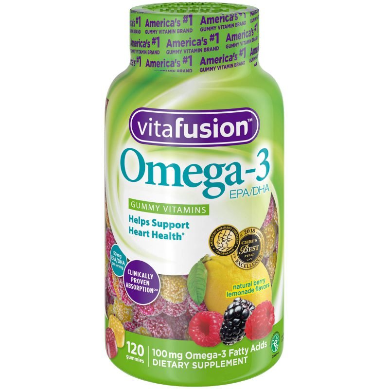 Catalog 4 Vitafusion Omega-3 Gummies, 120 Count 120 Count (Pack of 1)