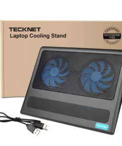 TeckNet Laptop Cooling Pad, Portable Ultra-Slim Quiet Laptop Notebook Cooler Cooling Pad Stand with 2 USB Powered Fans, Fits 12-16 Inches 15 81QahjSLQlL