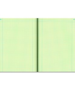 Alternative view of National Brand Computation Notebook, 4 X 4 Quad, Brown, Green Paper, 11.75 x 9.25 Inches, 75 Sheets (43648) 1
