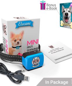 Small Dog Bark Collar Rechargeable - Anti Barking Collar For Small Dogs - Smallest Most Humane Stop Barking Collar - Dog Training No Shock Bark Collar Waterproof - Safe Pet Bark Control Device 11 81T0aNumZ3L