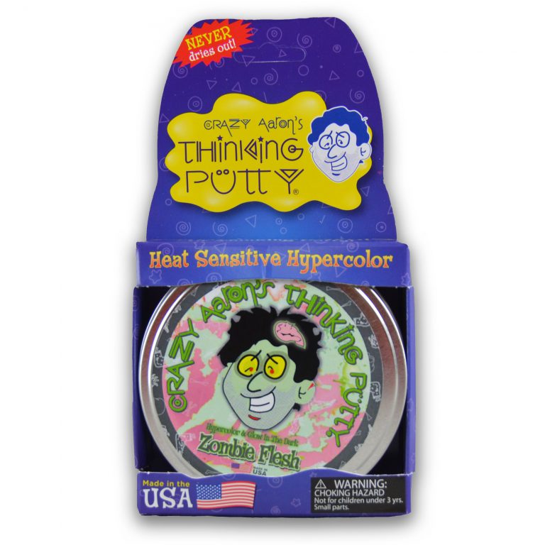 Crazy Aaron's Thinking Putty - Zombie Flesh - Stress Relief Sensory Toys - Non Sticky Fun for Ages 3 and Older - $18.95