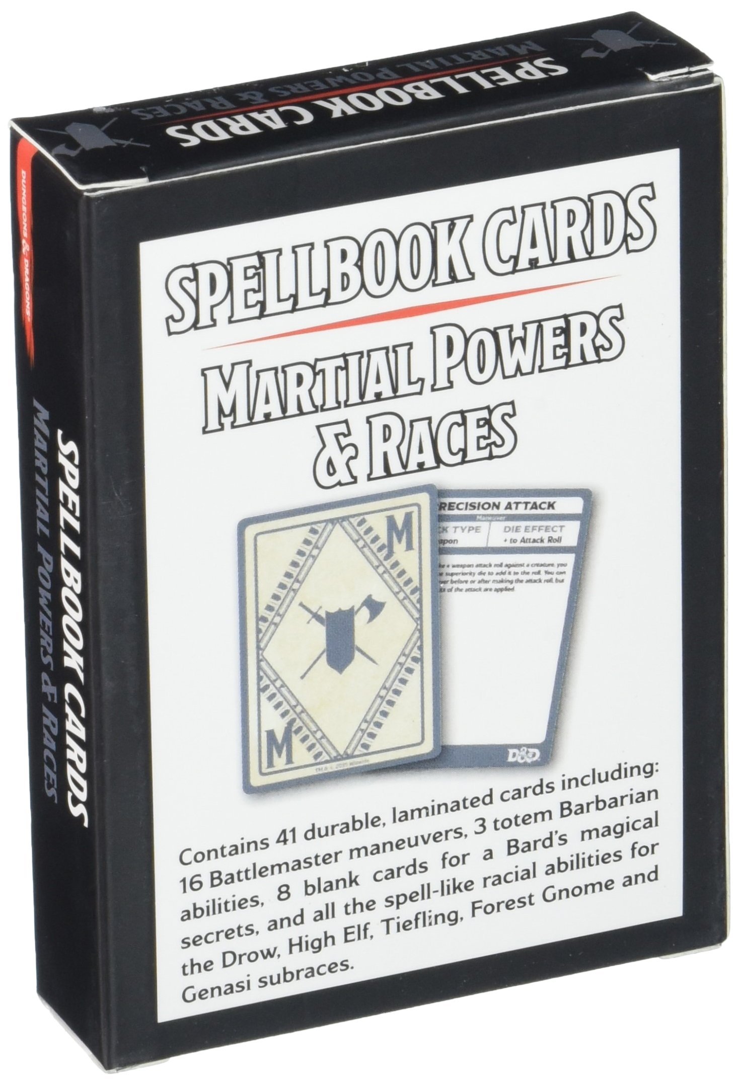 D&D Spellbook Cards Deck (Martial Powers and Races) - $20.95