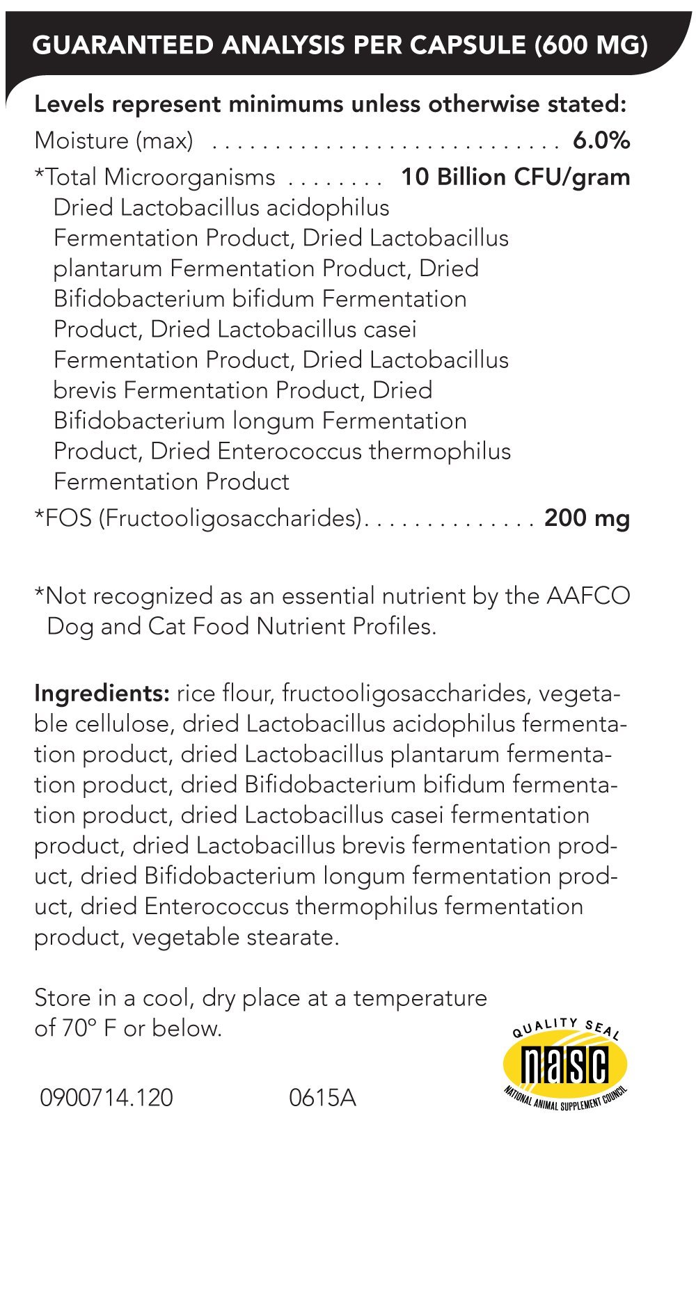 Vetri-Science Mega Probiotic Dog & Cat Supplement Other - $27.95