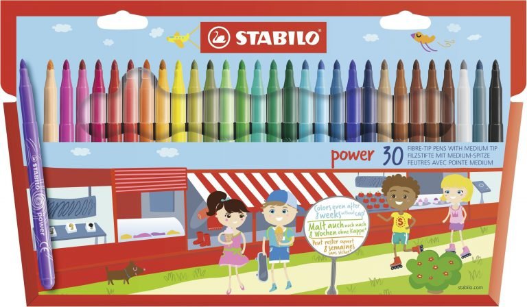 Stabilo Power Wallet Coloring Pens , Set of 30 , Multicolored 1 Pack