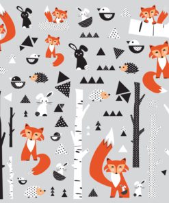 RoomMates Fox Forest Peel And Stick Wall Decals 4 81Uy2BkBu2B5L