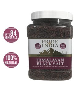 Pride Of India - Himalayan Black Rock Salt - Coarse Grind, 2.5 Pound (40oz) - Kala Namak - Contains 84+ Minerals - Perfect for Cooking, Tofu Scrambles,... Black Himalayan Rock Salt 5 81Y edk50dL
