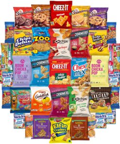 Snack Chest Snacks Care Package Gift Assortment Sampler Mixed Bars, Cookies, Chips, Candy for Office, Military, College, Meetings, Schools, Friends & Family (40 Count) 40 Count 8 81YdkVI0gsL