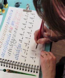 Daveliou Calligraphy Pen Set - 19 Piece Kit & Case - Wood and Free Glass Dipping Pens - 12 Nibs & 5 Ink - for Kids Adults Beginners or Professional 12 81Z6RJujaXL