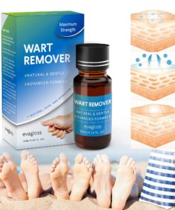 Evagloss Wart Remover Liquid - Maximum Strength- Painlessly Removes Common and Plantar Warts- BONUS Cotton Swabs 14 81Z8tu8BJML