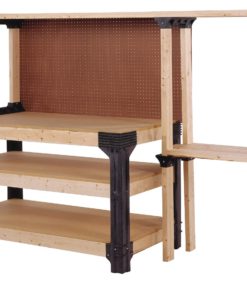 2x4basics 90164 Custom Work Bench and Shelving Storage System, Black 20 81ZElrAphuL