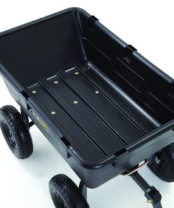 Alternative view of Gorilla Carts GOR6PS Heavy-Duty Poly Yard Dump Cart with 2-In-1 Convertible Handle, 1,200-Pound Capacity, Black