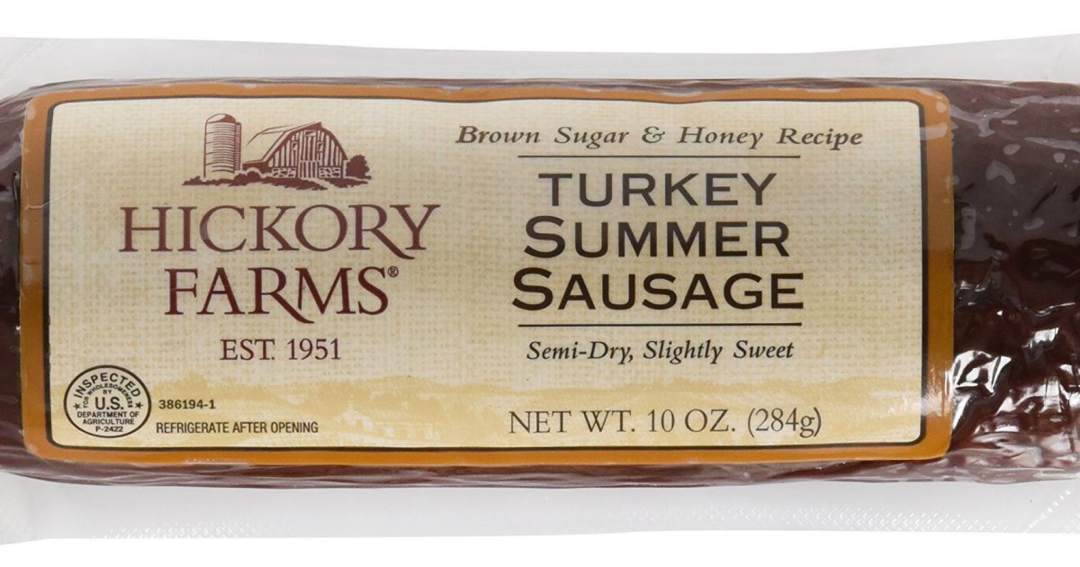 Hickory Farms Turkey Summer Sausage Net WT.10 OZ Swiftsly