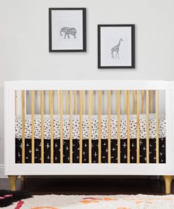 Babyletto Lolly 3-in-1 Convertible Crib with Toddler Rail, White/Natural White and Natural 11 81ZpQPwE9EL