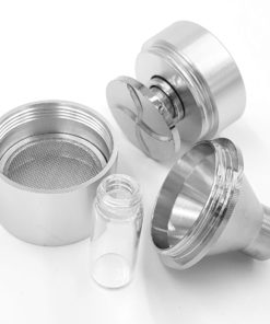 Powder Spice Grinder Hand Mill Funnel - Metal 3 Piece 1.75 inch with Vial- By TitanOwl 8 81acrt4 vjL