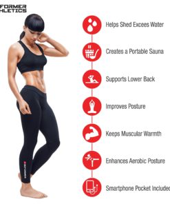 Reformer Athletics Waist Trimmer Ab Belt Trainer for Faster Weight Loss. Includes Free Fully Adjustable Impact Resistant Smartphone Sleeve for iPhone X, 8 and iPhone 8 Plus 13 81atASYUzWL