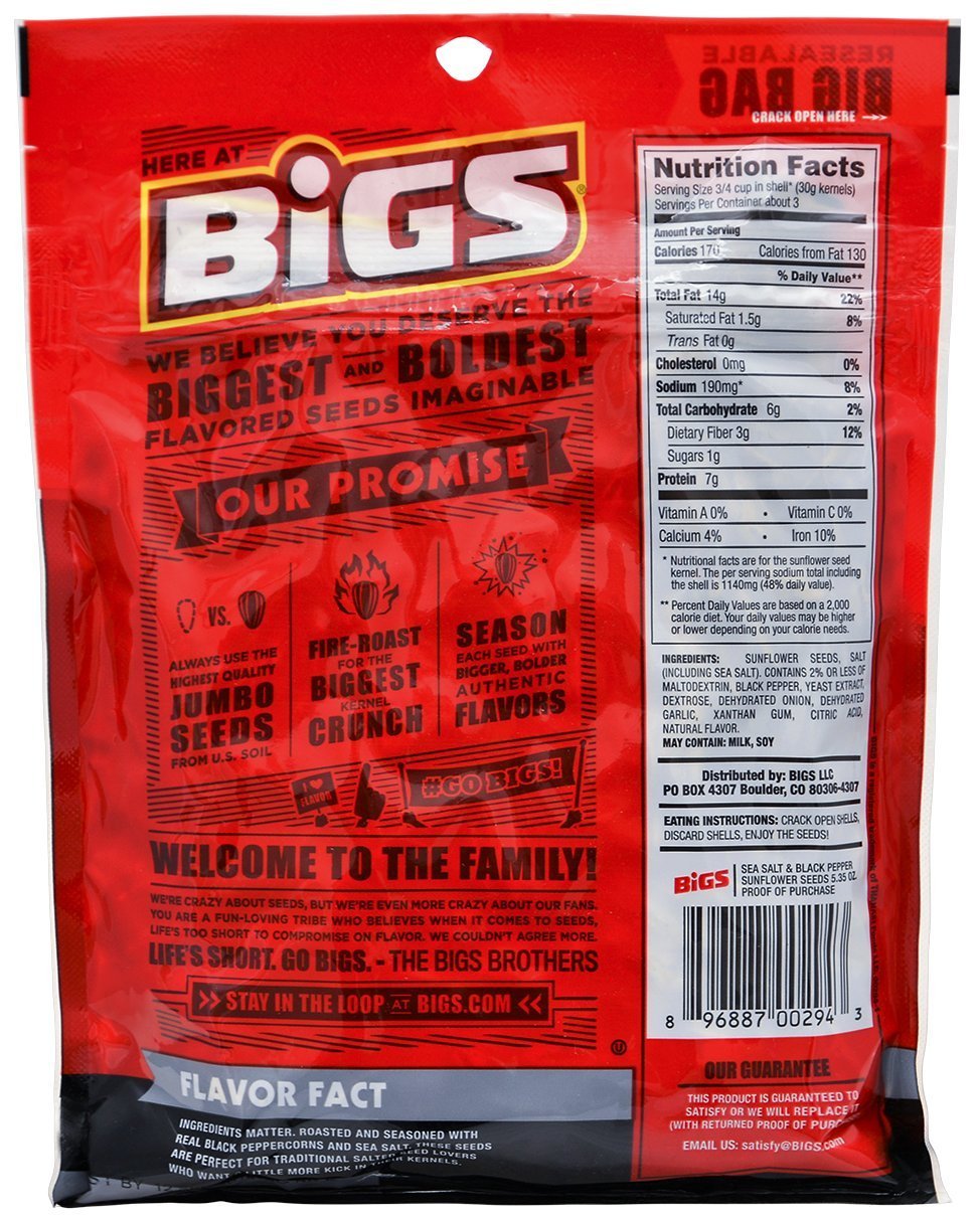 Bigs Sunflower Seed Flavor Variety Pack 9 bags (5.35oz each) with Bonus Magnet - $27.95