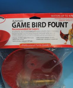Alternative view of LITTLE GIANT 2500 Automatic Game Bird Fountain Waterer, Red
