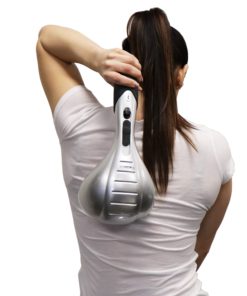 Healthstar Double Head Electric Full Body Massager for Head, Neck, Shoulder, Back, Leg and Foot -Handheld Percussion Massage, 5 Replaceable Massaging Heads Grey 10 81d2SjigRDL