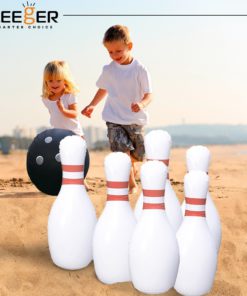 Kleeger Giant Bowling Game Set: Inflatable Bowling Ball and Pins - Outdoor & Indoor Fun For Children And Adults - Includes Air Pump 8 81dWMj9yqOL
